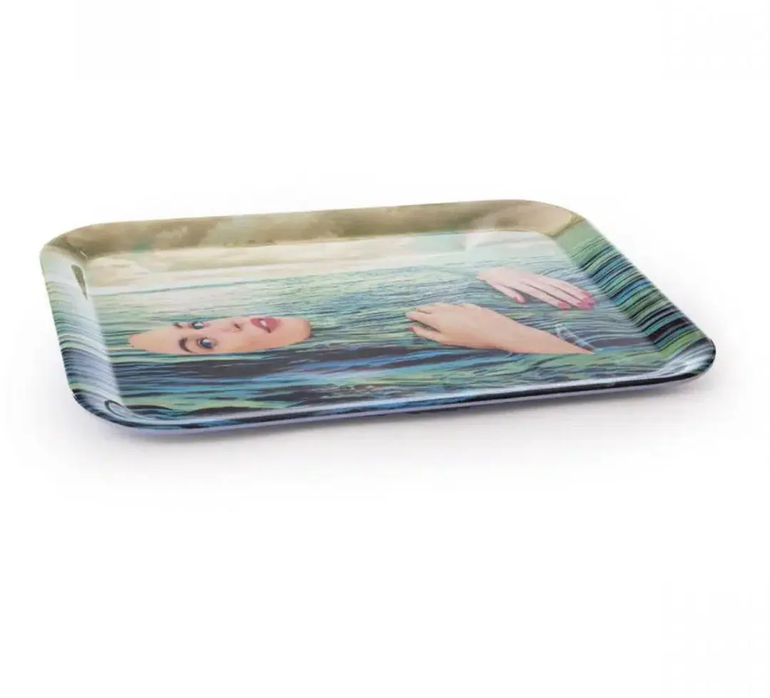 Seletti Toiletpaper Dienblad Sea Girl - Multi