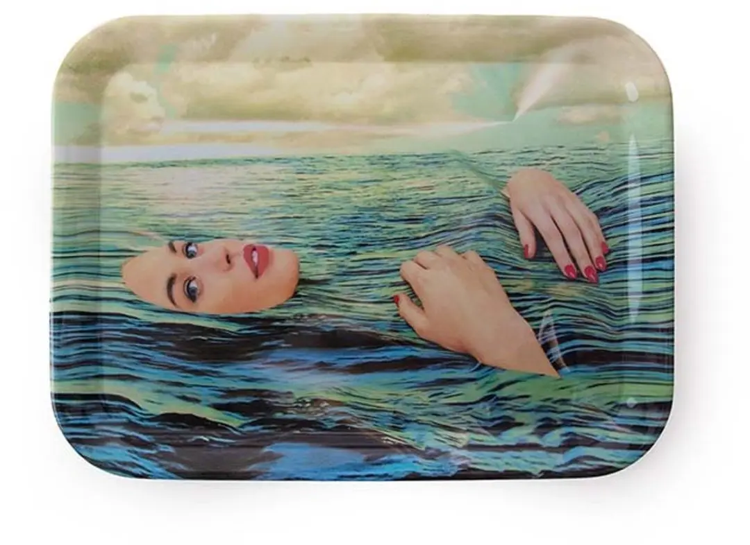 Seletti Toiletpaper Dienblad Sea Girl - Multi