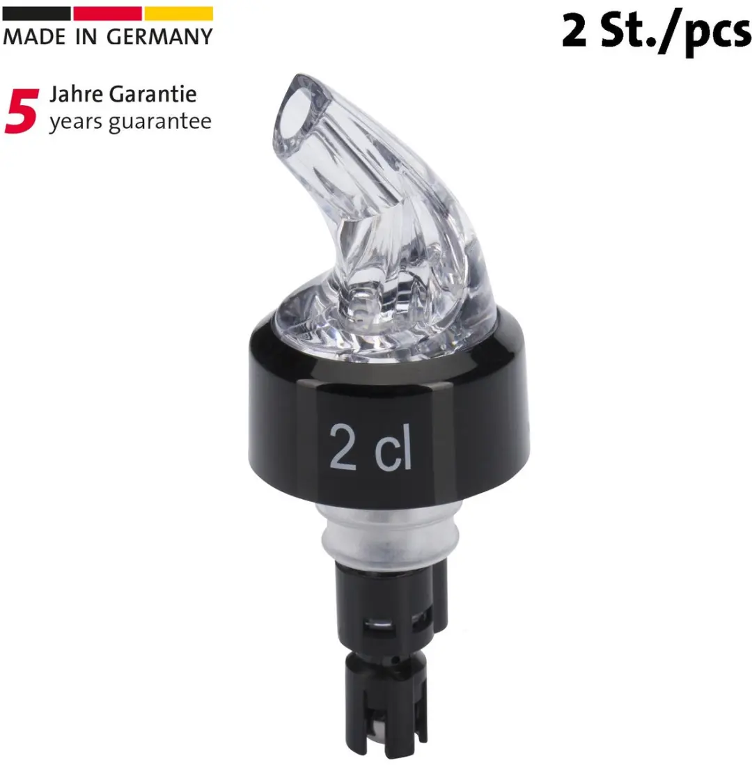 Westmark 2 Doseer-/Maatschenktuiten 2cl - Kunststof - Transparant