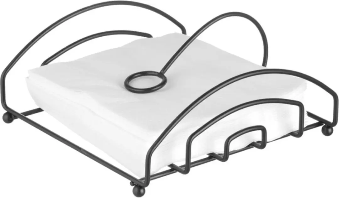 HENDI Servettenhouder Zwart 205x210mm