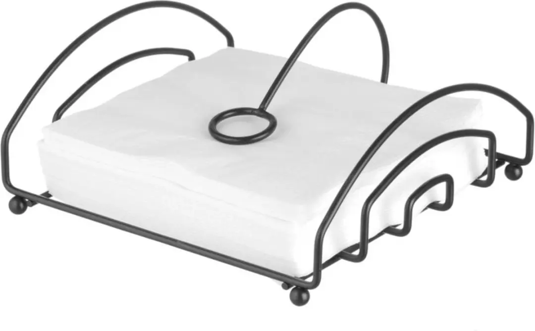HENDI Servettenhouder Zwart 205x210mm