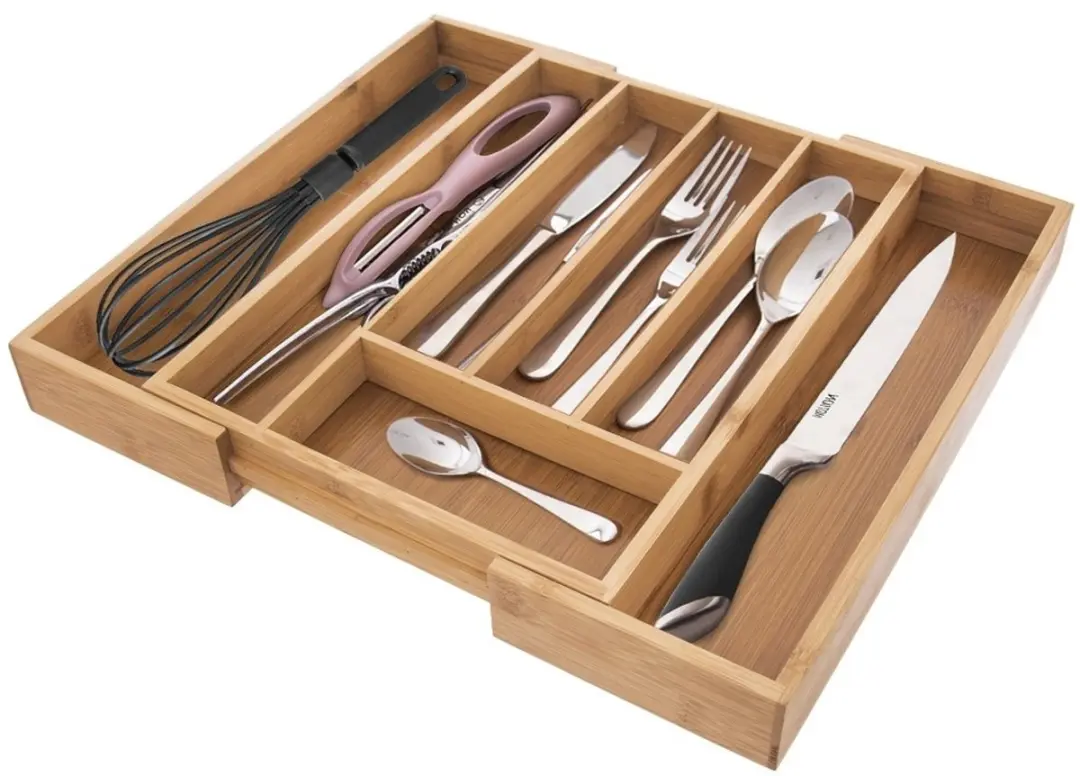 Orion Bamboe Bestekorganizer Verstelbaar 35,5x26cm