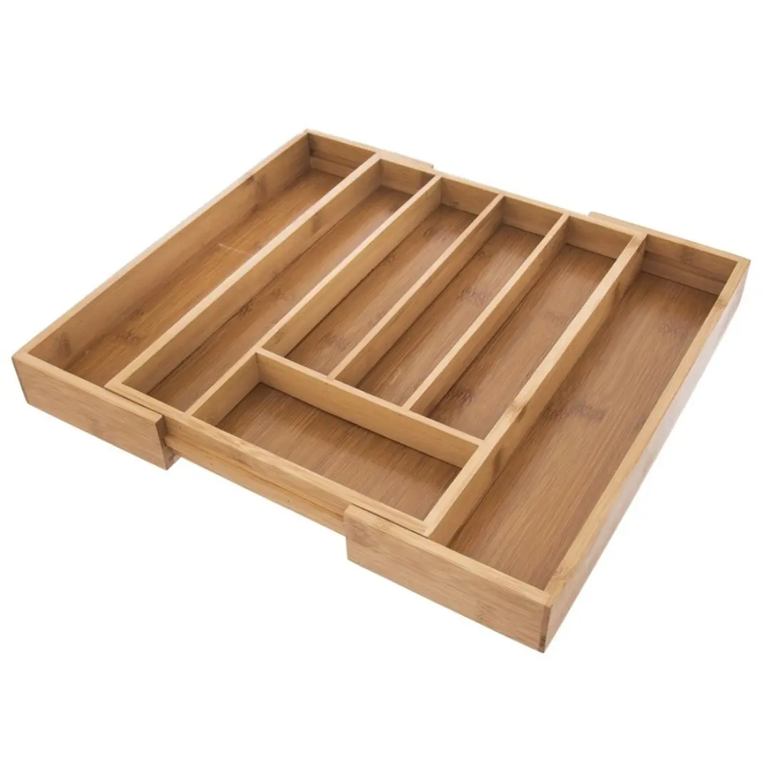 Orion Bamboe Bestekorganizer Verstelbaar 35,5x26cm