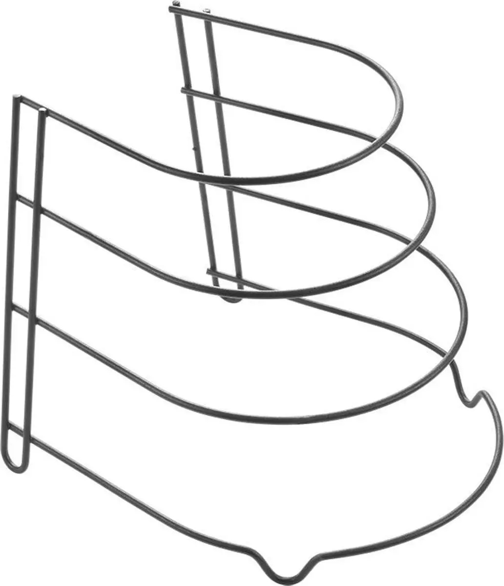Metaltex Pannenrek 4 Koekenpannen - Zwart - afbeelding 6 van 6