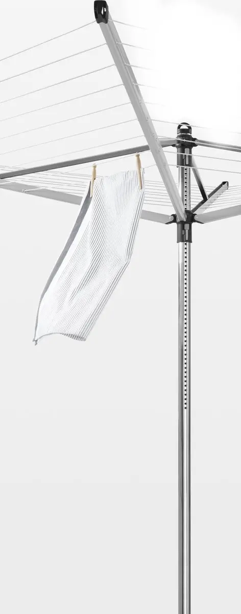 Brabantia Lift-O-Matic Droogmolen 50m - Metallic Grey - afbeelding 4 van 6