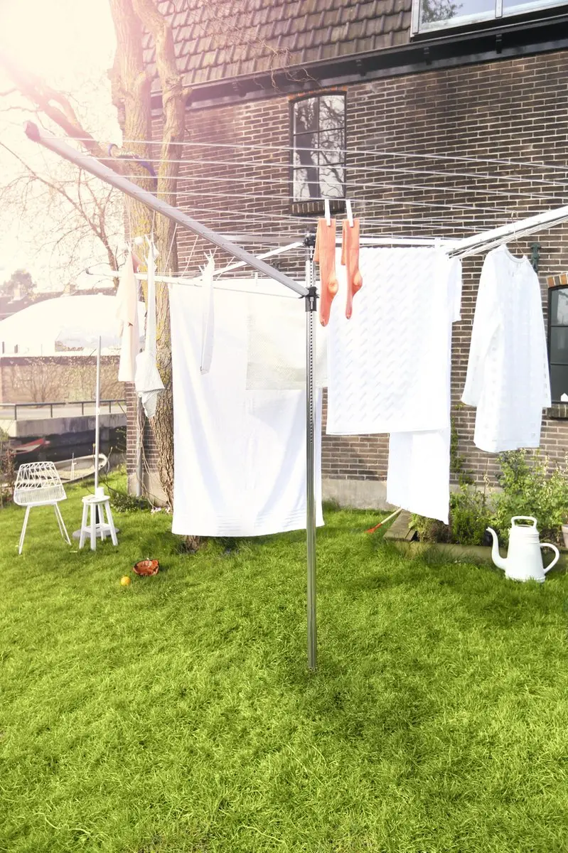 Brabantia Lift-O-Matic Droogmolen 50m - Metallic Grey - afbeelding 6 van 6