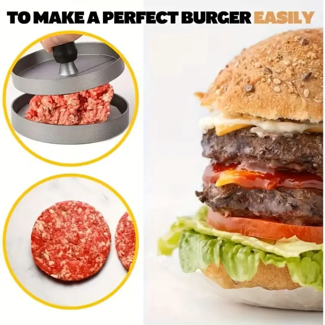GEFU BBQ Hamburgerpers Ø11,8cm - Aluminium/Grijs