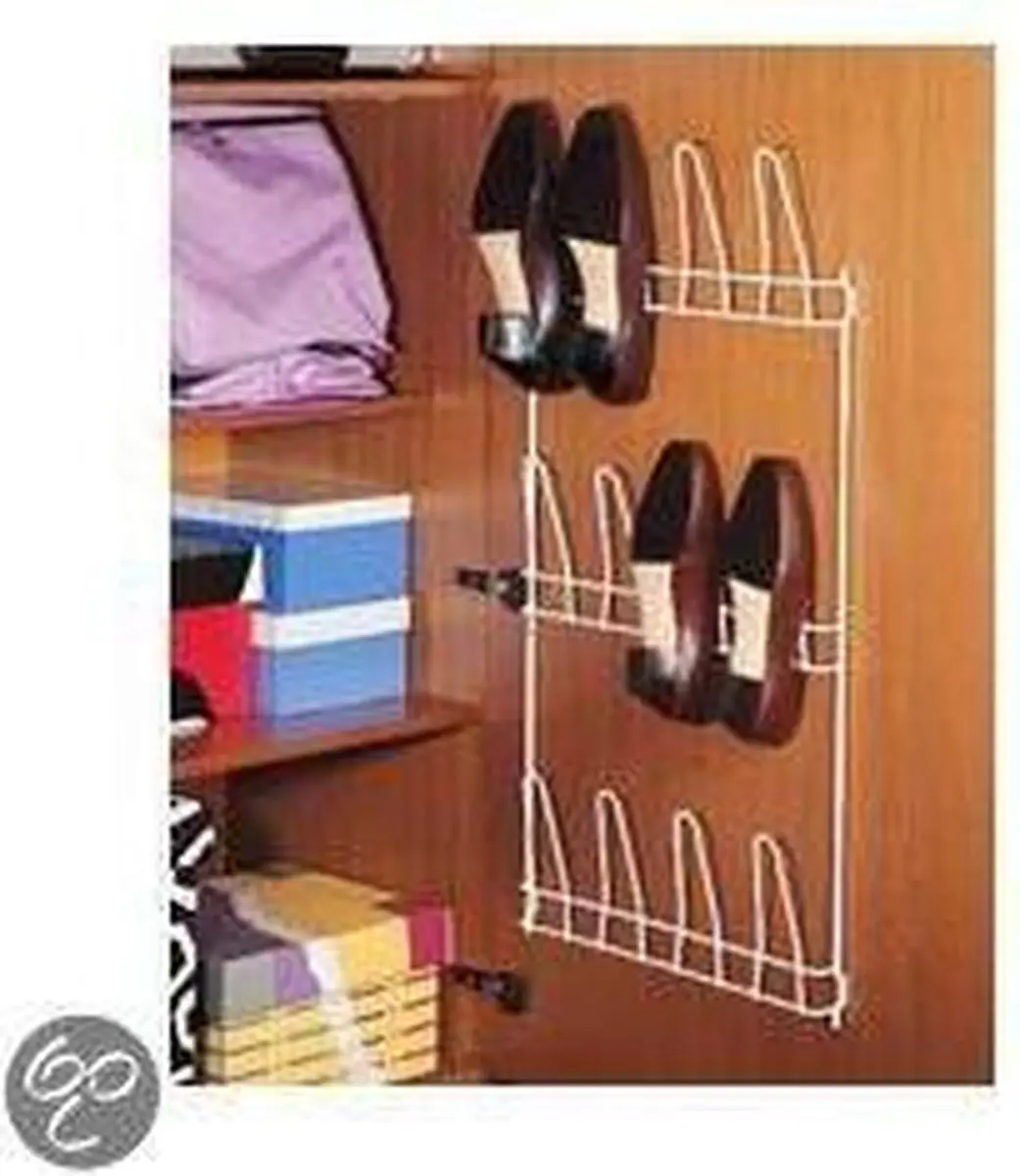 Metaltex Schoenenrek Penny 12 Vakken - 150cm - Wit - afbeelding 3 van 4