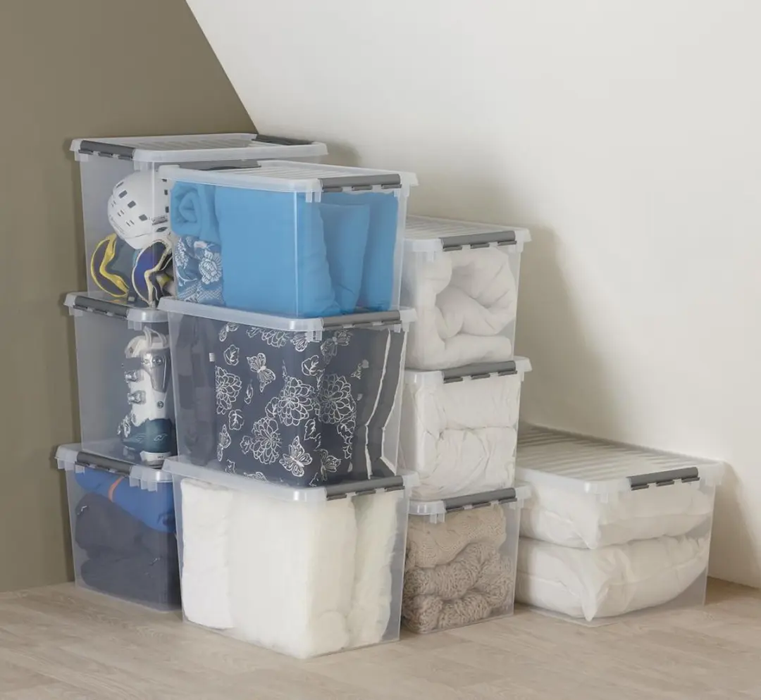 Sunware Q-line Opbergbox 72L - 60x40x42cm Grijs