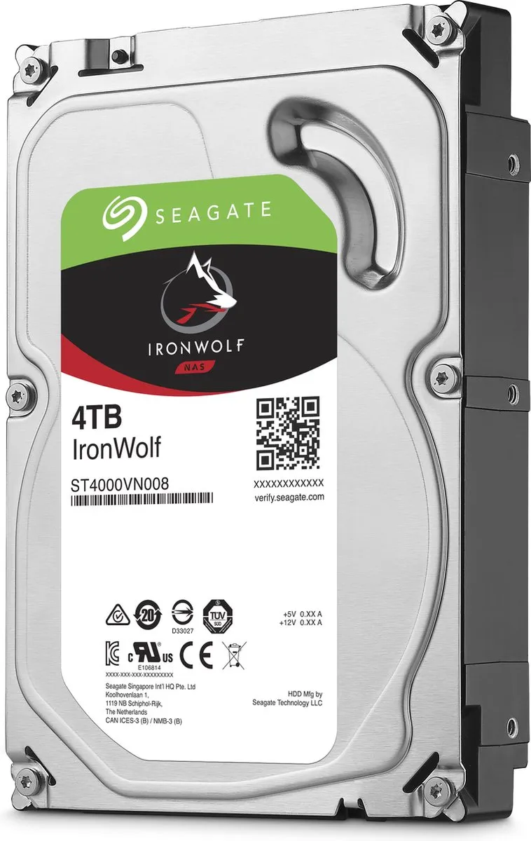 Seagate IronWolf ST4000VN008 Interne Harde Schijf 4TB