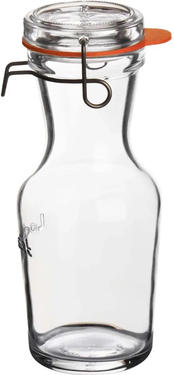 Luigi Bormioli Lock Eat Waterkaraf Set - 2 Stuks 500ml & 1L - Transparant