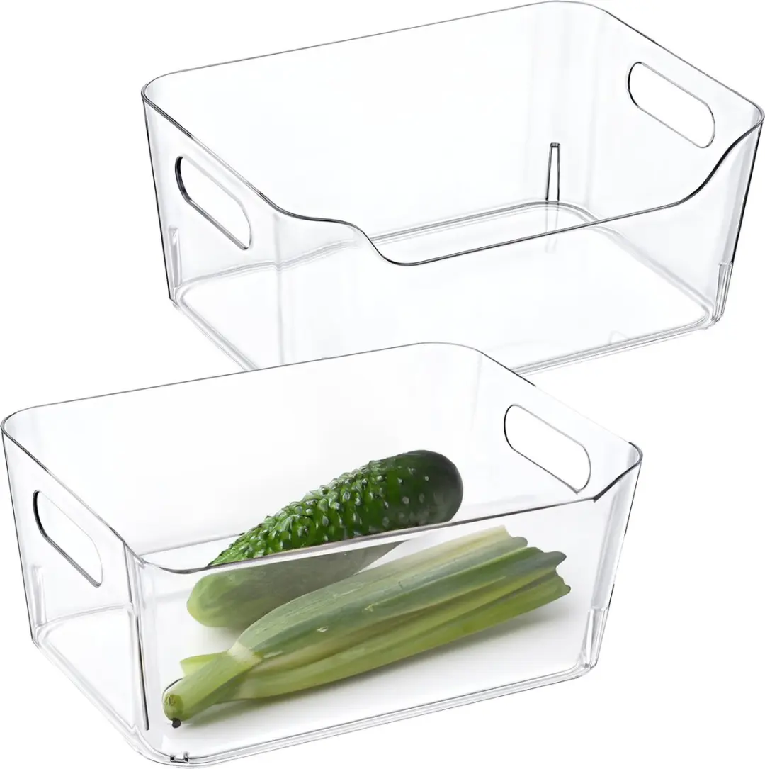 Excellent Houseware Koelkastorganizer 2x - Transparant - 3L