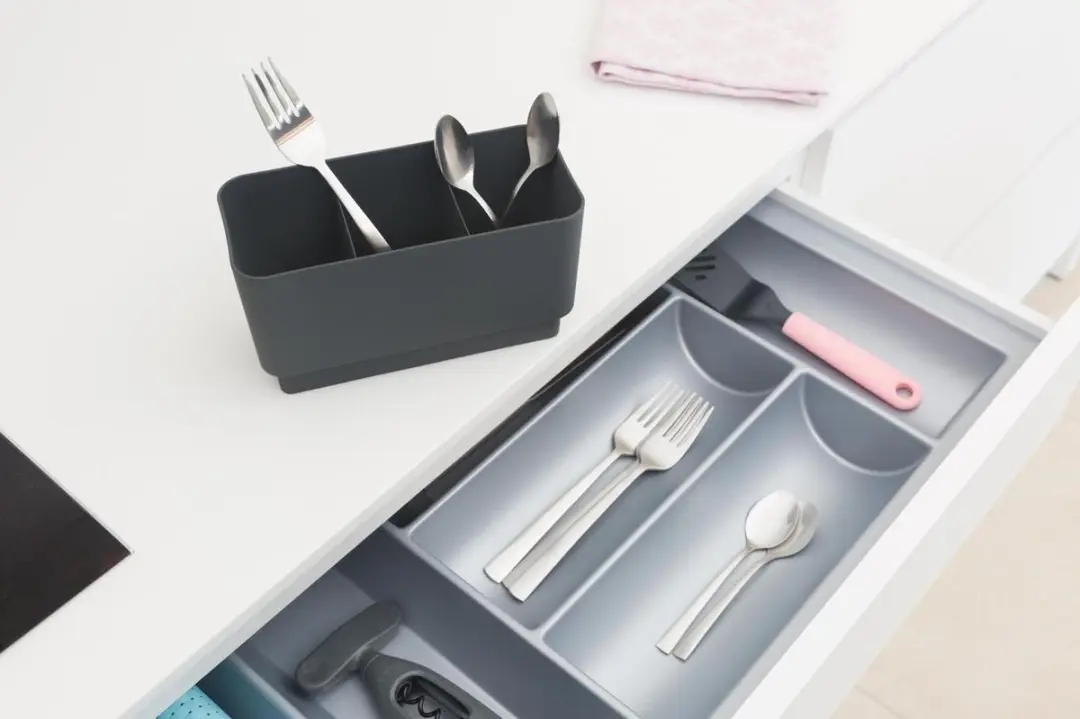 Brabantia SinkSide Afdruiprek 117268 - Bestekhouder - Donkergrijs
