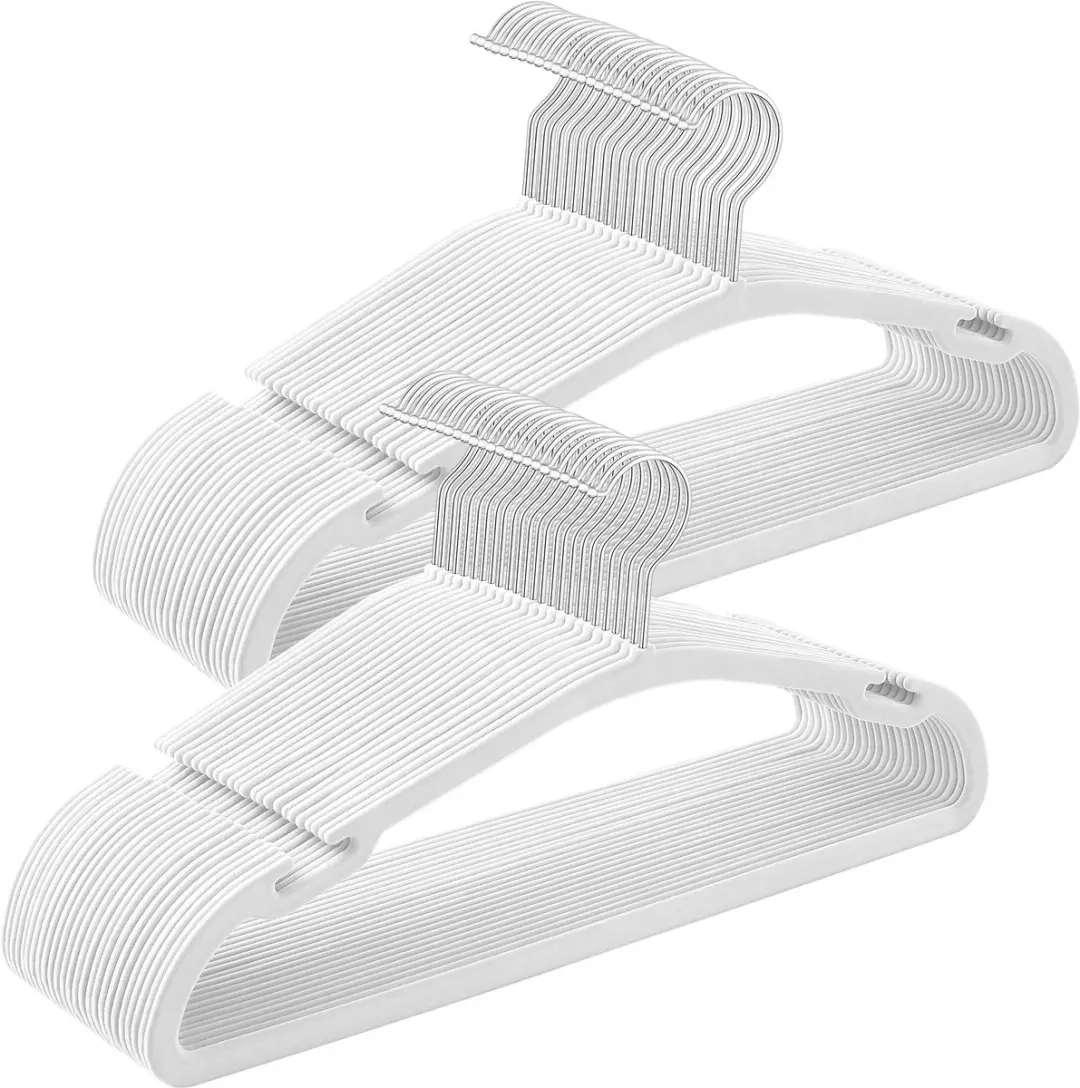 Songmics Kledinghangers Fluwelen Set 50 Stuks