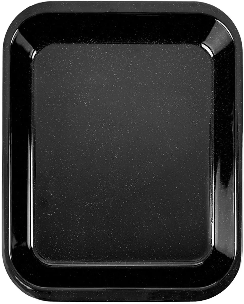Orion Geëmailleerde Bakplaat Diep 41x32x6cm - Zwart
