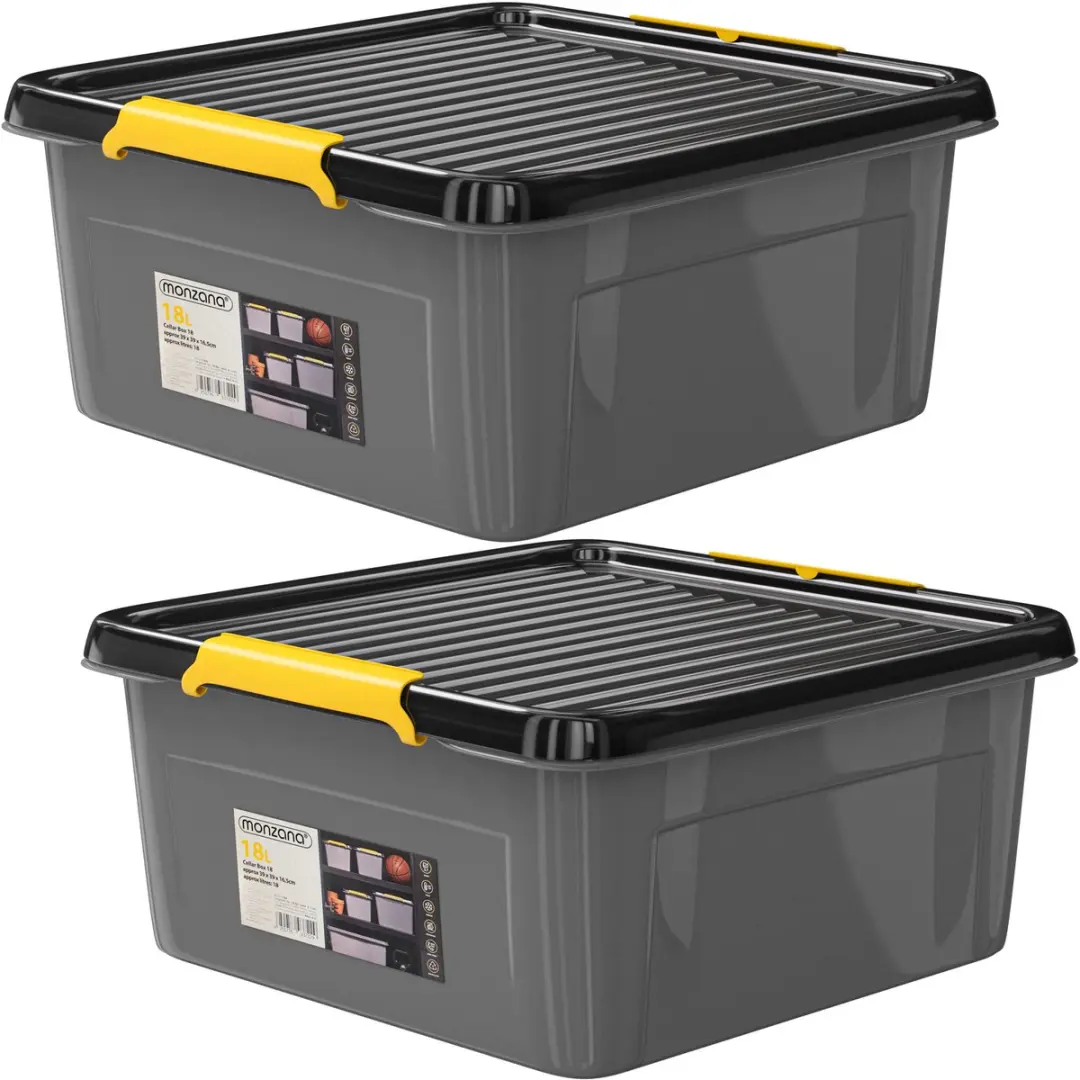 Monzana Opbergbox 18L Antraciet
