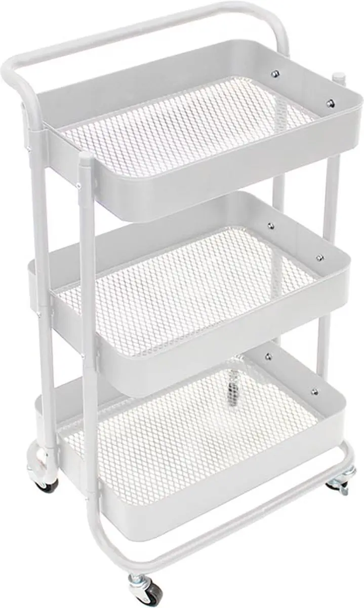 Perel MP-041279 Metalen Keukentrolley 46x35x76,5cm
