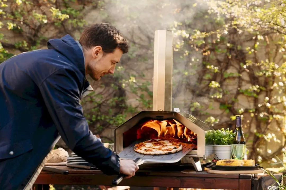 Ooni Geperforeerde Pizzaschep 35cm - Grijs/Zwart
