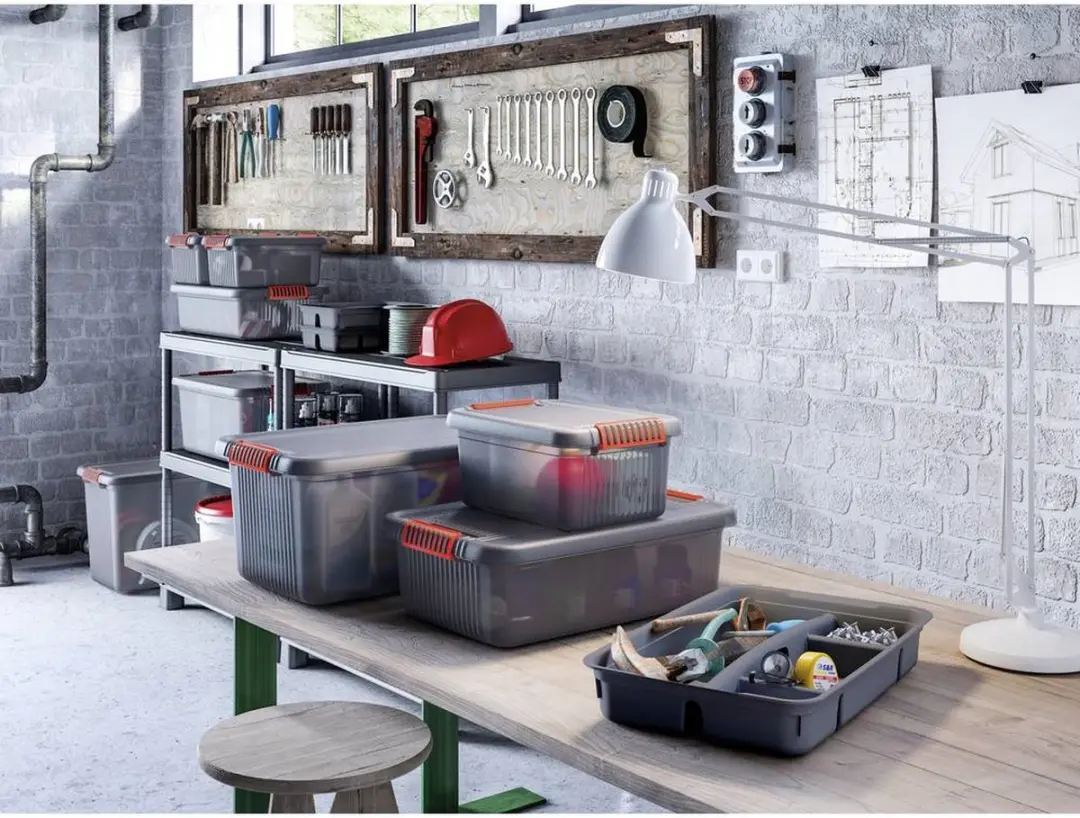 KIS K Latch Opbergbox 28L - Grijs