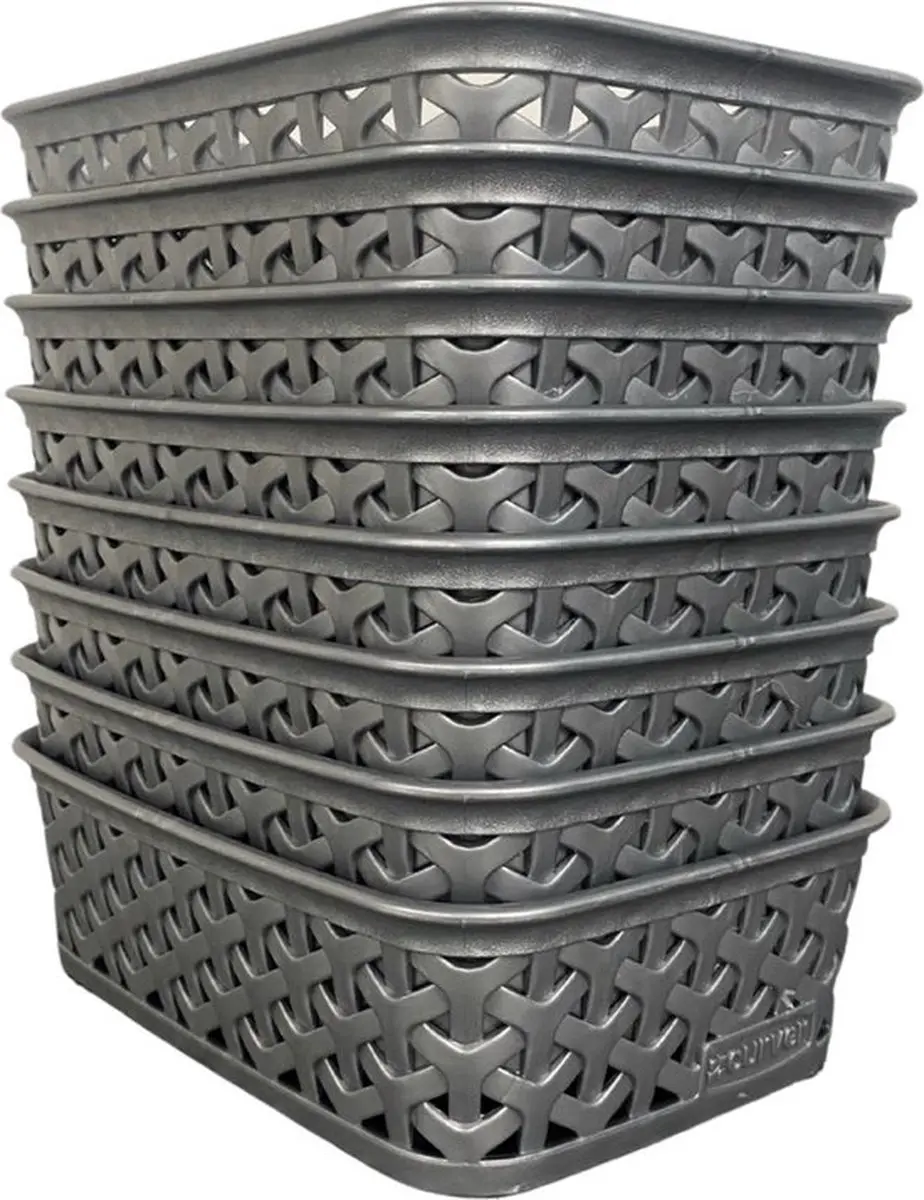 Curver My Style Tray Opbergmand 1.7L - Zilver