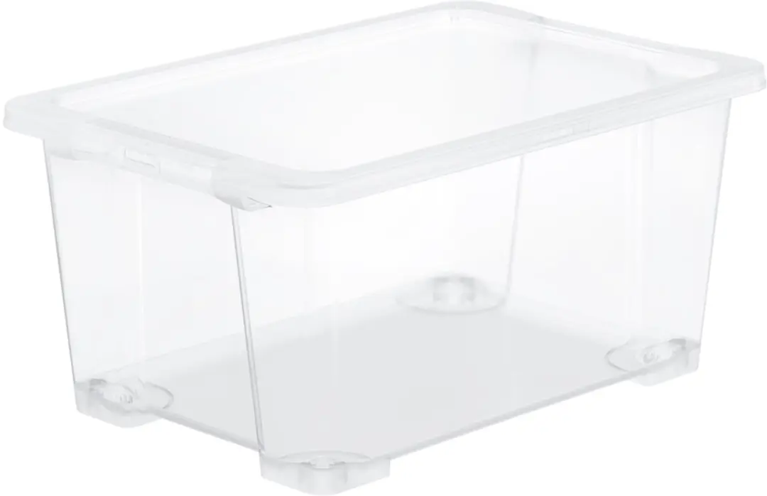 Rotho CORE Basic Opbergbox - 4 Stuks - 44L - Transparant