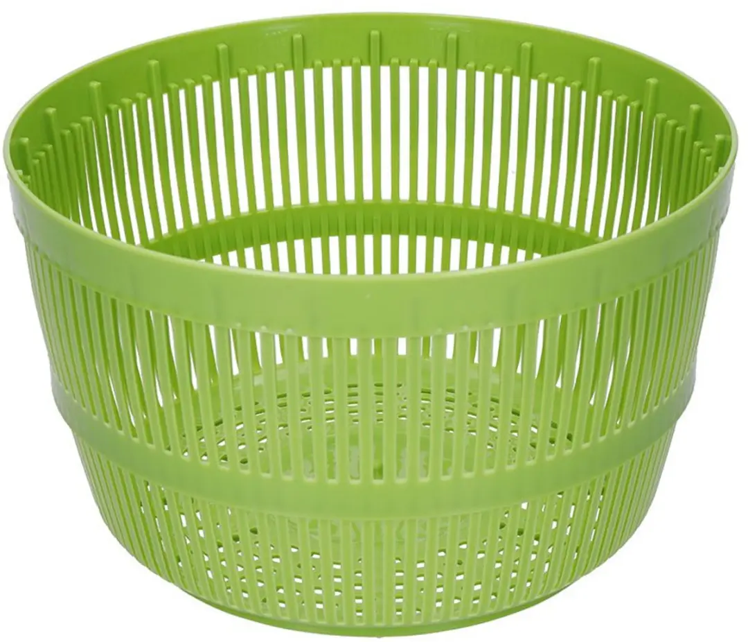 KitchenCraft Deluxe Slacentrifuge 25cm - BPA-vrij - Wit/ Groen