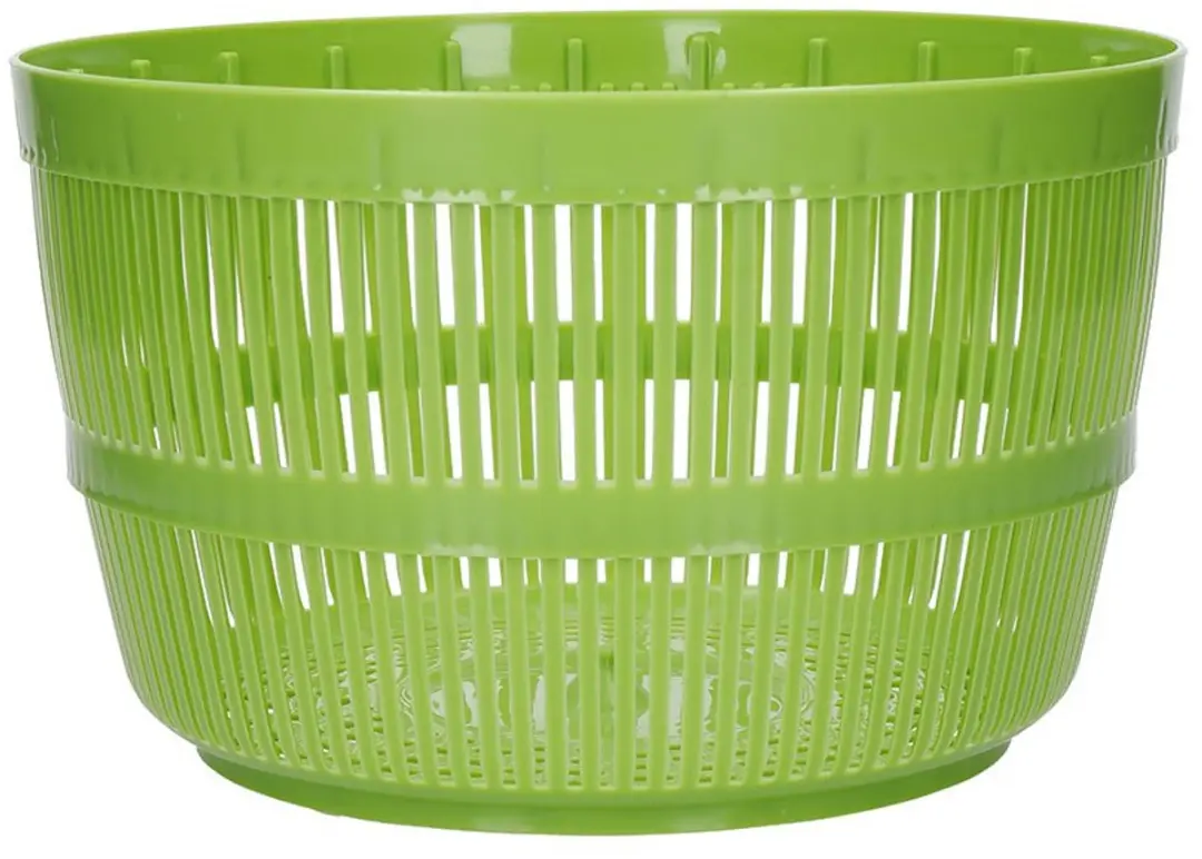 KitchenCraft Deluxe Slacentrifuge 25cm - BPA-vrij - Wit/ Groen
