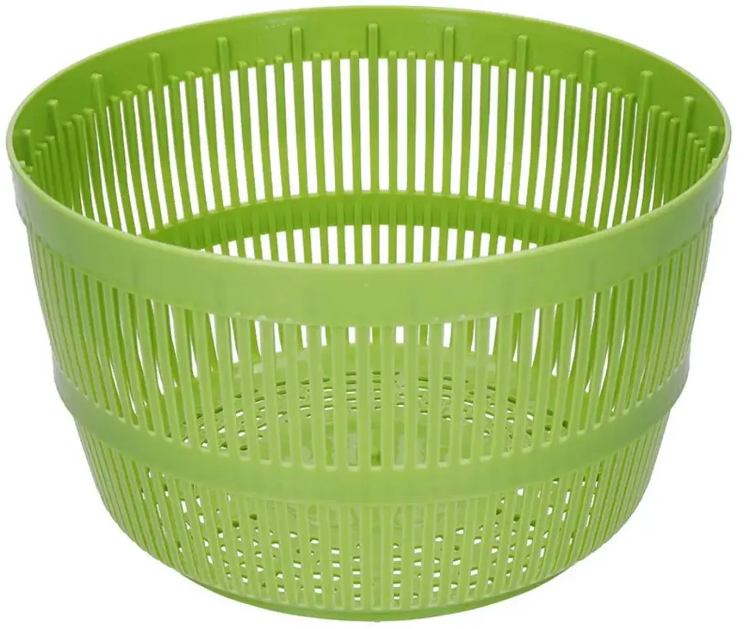 KitchenCraft Deluxe Slacentrifuge 25cm - BPA-vrij - Wit/ Groen