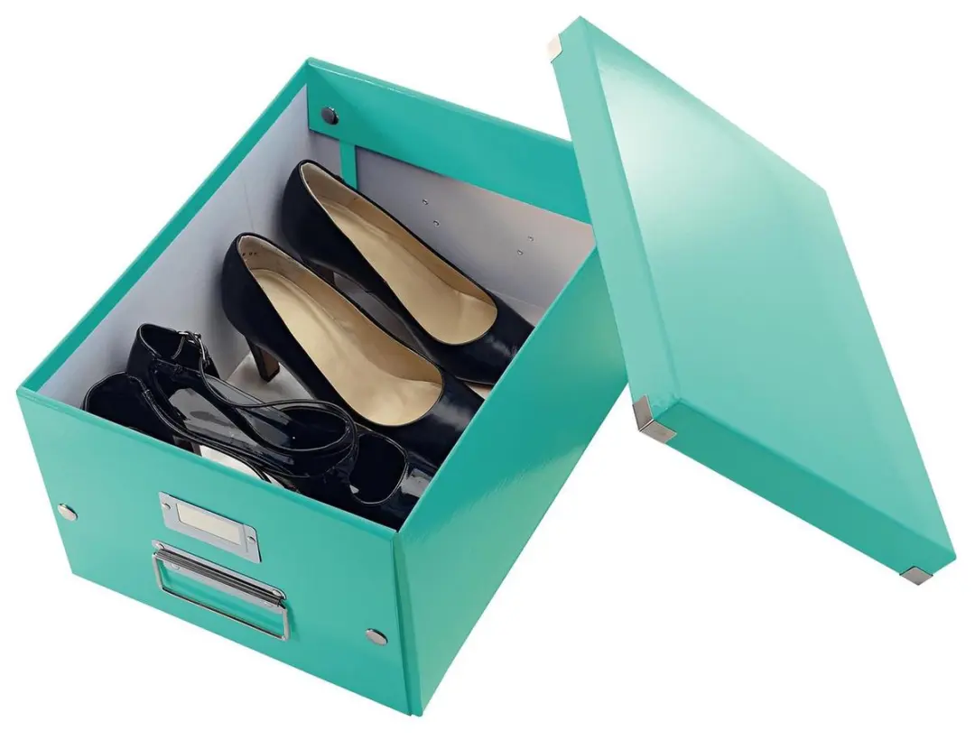 Leitz WOW Click & Store Kartonnen Opbergdoos A4 - 16L - IJsblauw