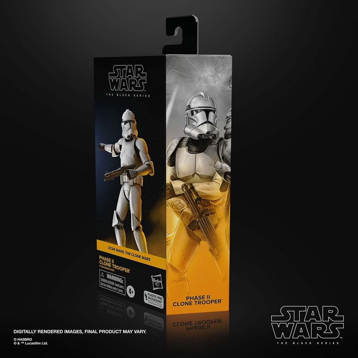 Hasbro Star Wars - The Clone Wars Black Series Phase II Clone Trooper 15 cm Actiefiguur - Multicolours