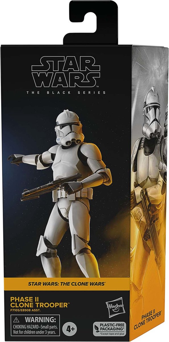 Hasbro Star Wars - The Clone Wars Black Series Phase II Clone Trooper 15 cm Actiefiguur - Multicolours