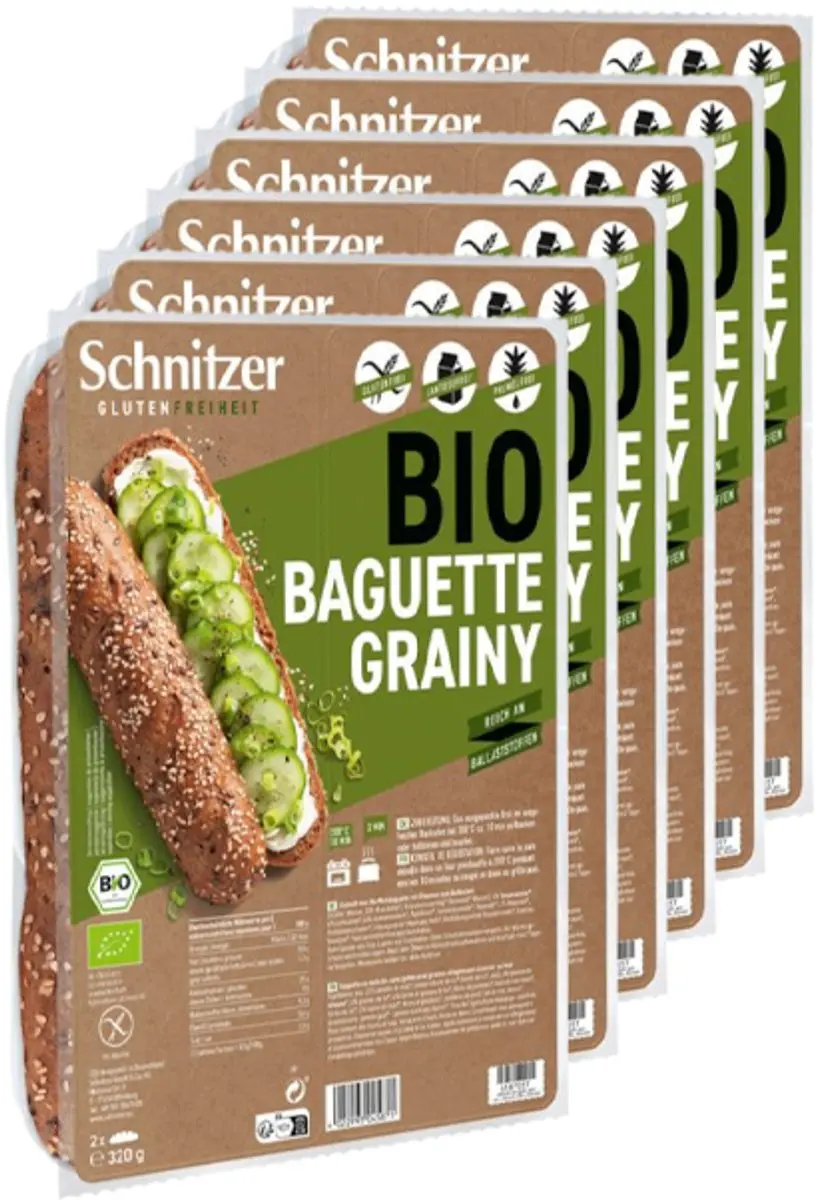 Schnitzer Baguette Grainy 6x320g