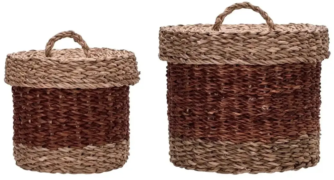 House Doctor Manden Rangi Bruin 18cm - Set van 2