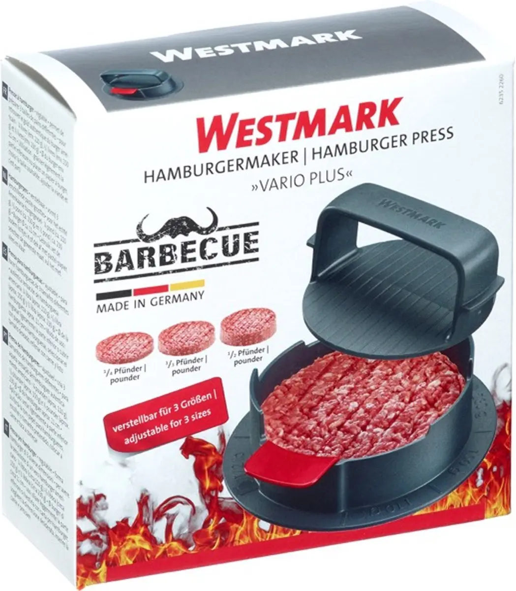 Westmark Hamburgerpers VARIO PLUS 62352260 - Grijs