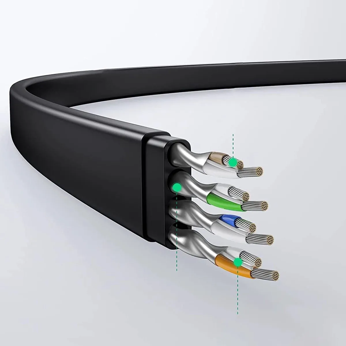 Ugreen Cat6 Ethernetkabel 0,5m - RJ45 - Zwart