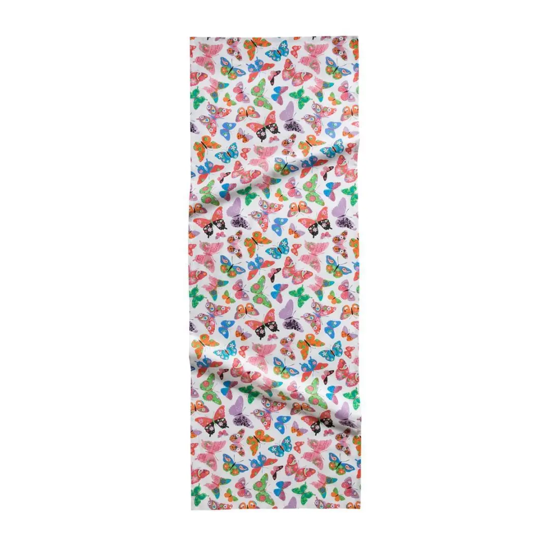 DDDDD Butterfly Tafelloper 50x150cm - Wit - 2 Stuks