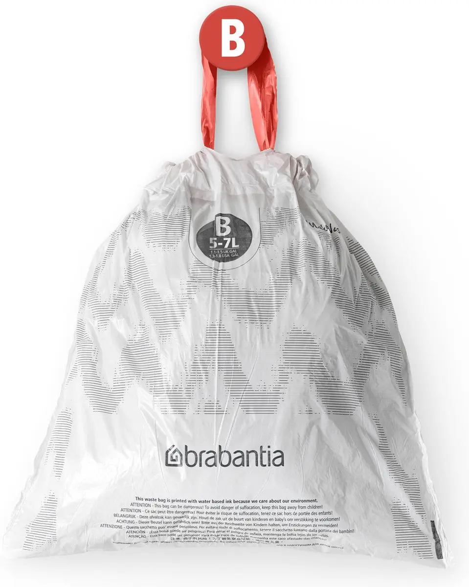 Brabantia PerfectFit Vuilniszakken 5L - 200 Stuks