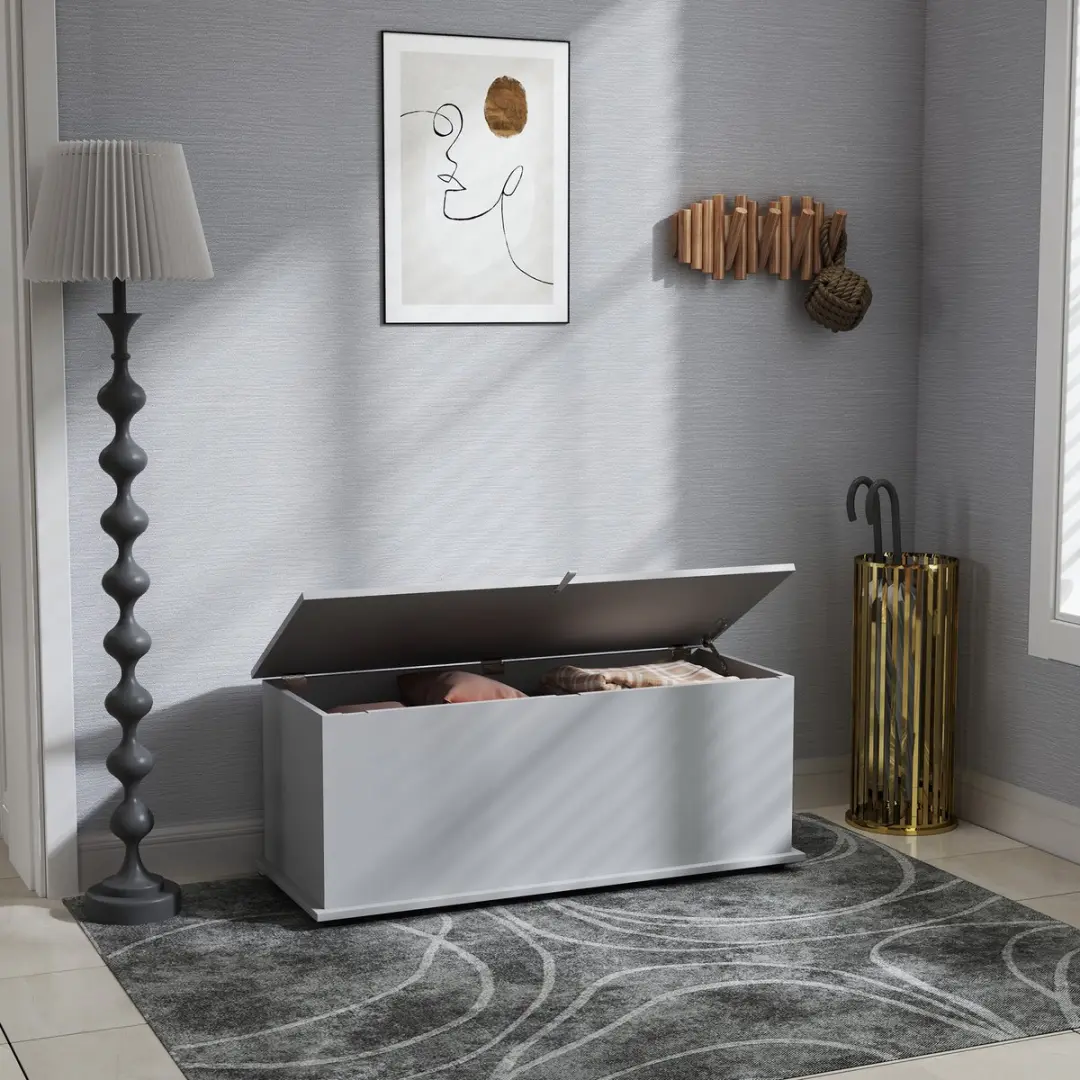 Homcom Opbergkist 100x40x40cm - Grijs