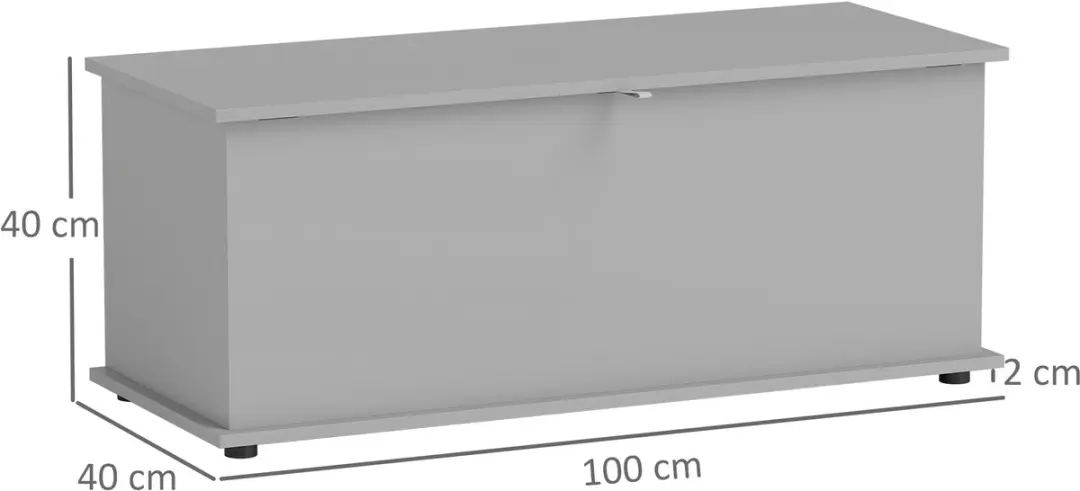 Homcom Opbergkist 100x40x40cm - Grijs