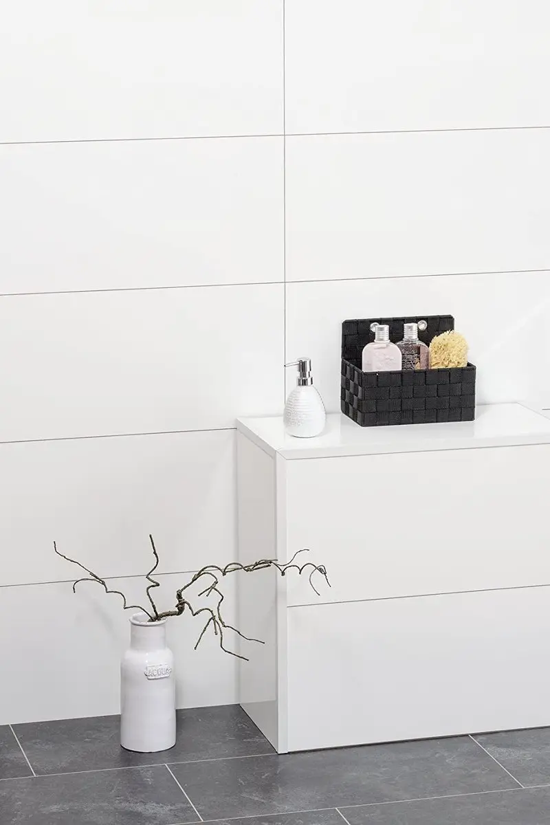 Wenko Adria Opbergmand 5L - 15,5x25x20cm - Zwart
