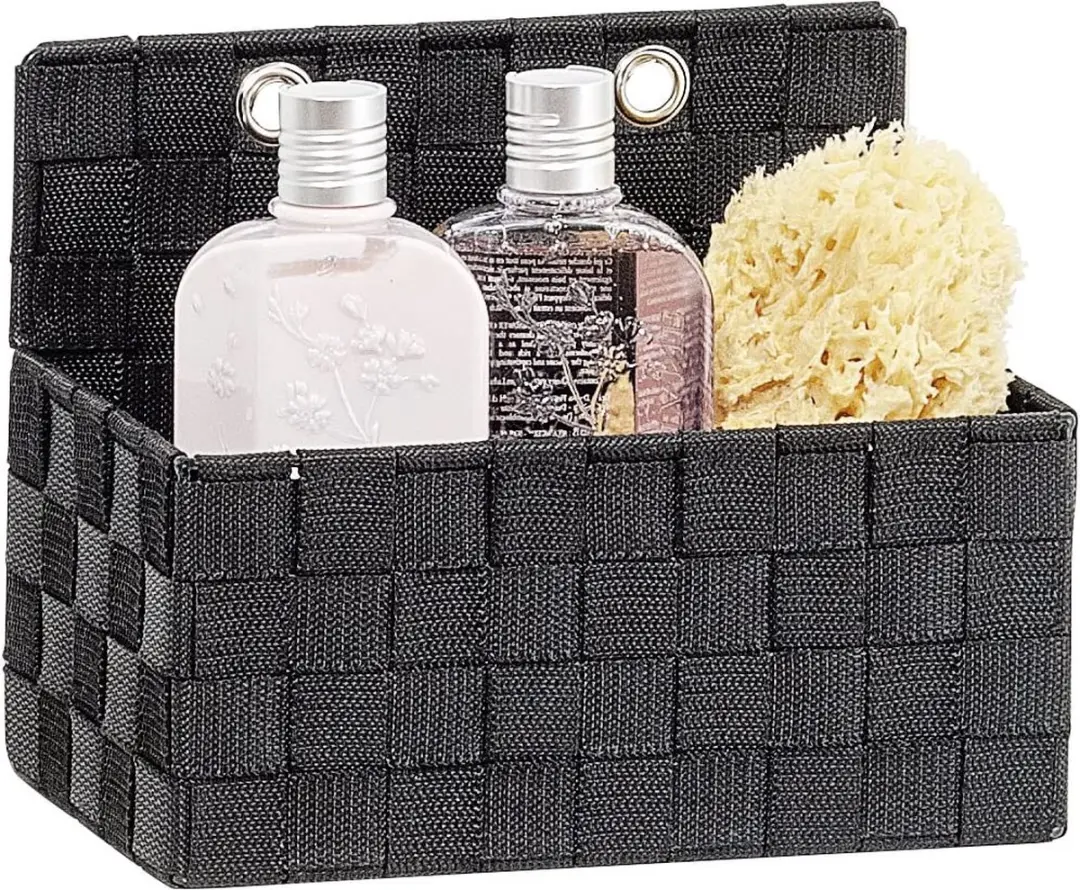 Wenko Adria Opbergmand 5L - 15,5x25x20cm - Zwart