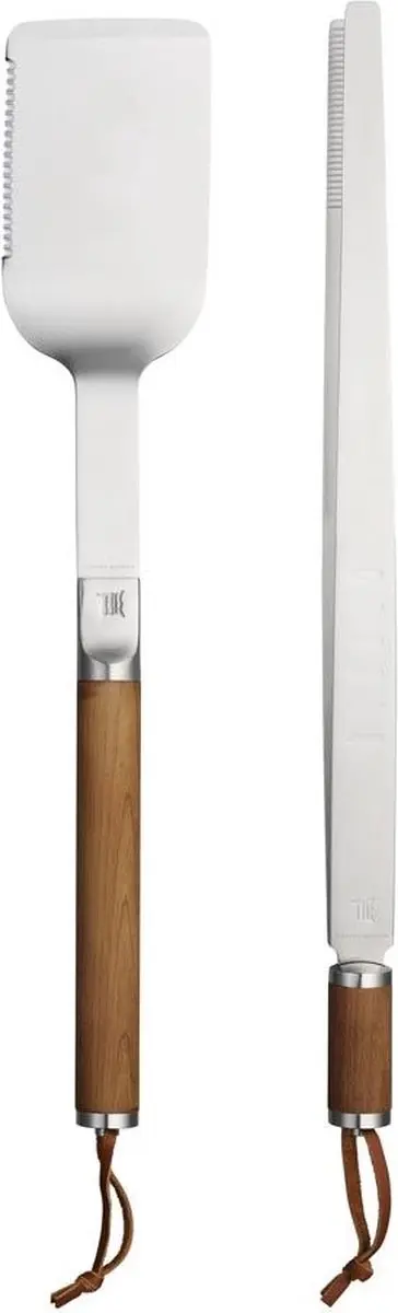 Fiskars Norden Grill Chef Tools RVS Set - Spatel & Vleestang - 2-delig