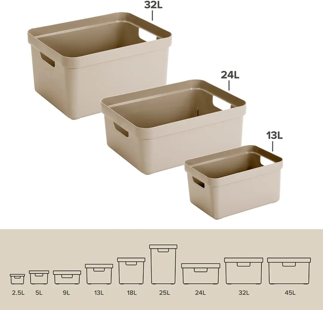 Sunware Sigma Home Opbergbox 32L - Beige - afbeelding 6 van 6