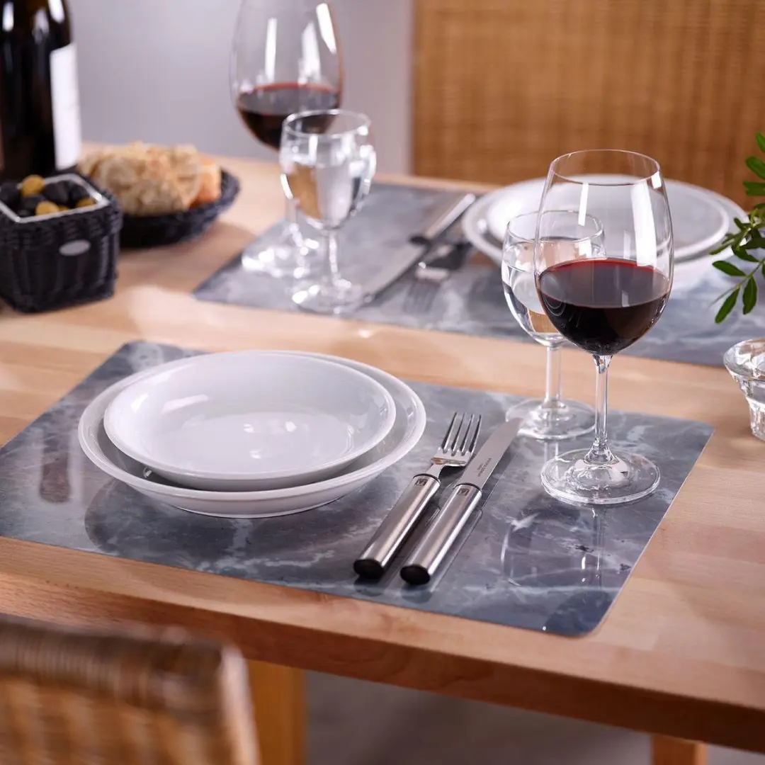 Westmark Saleen Collectie Placemats 4-delig - 43,5x30cm - Grijs