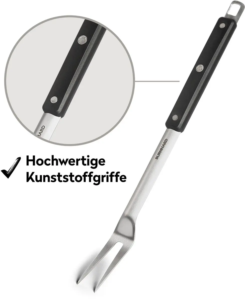 Burnhard BBQ Gereedschapset 4-delig RVS - Magnetisch & Compact