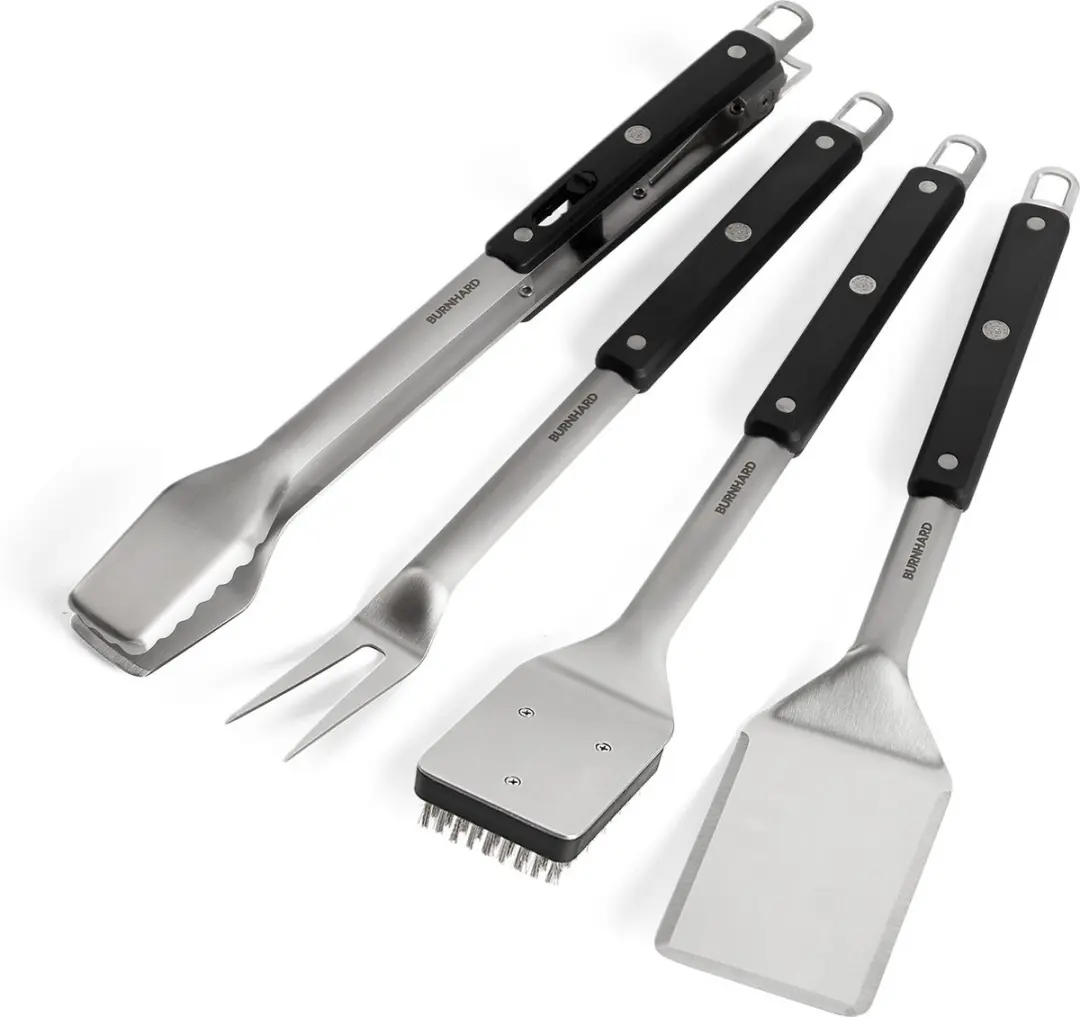 Burnhard BBQ Gereedschapset 4-delig RVS