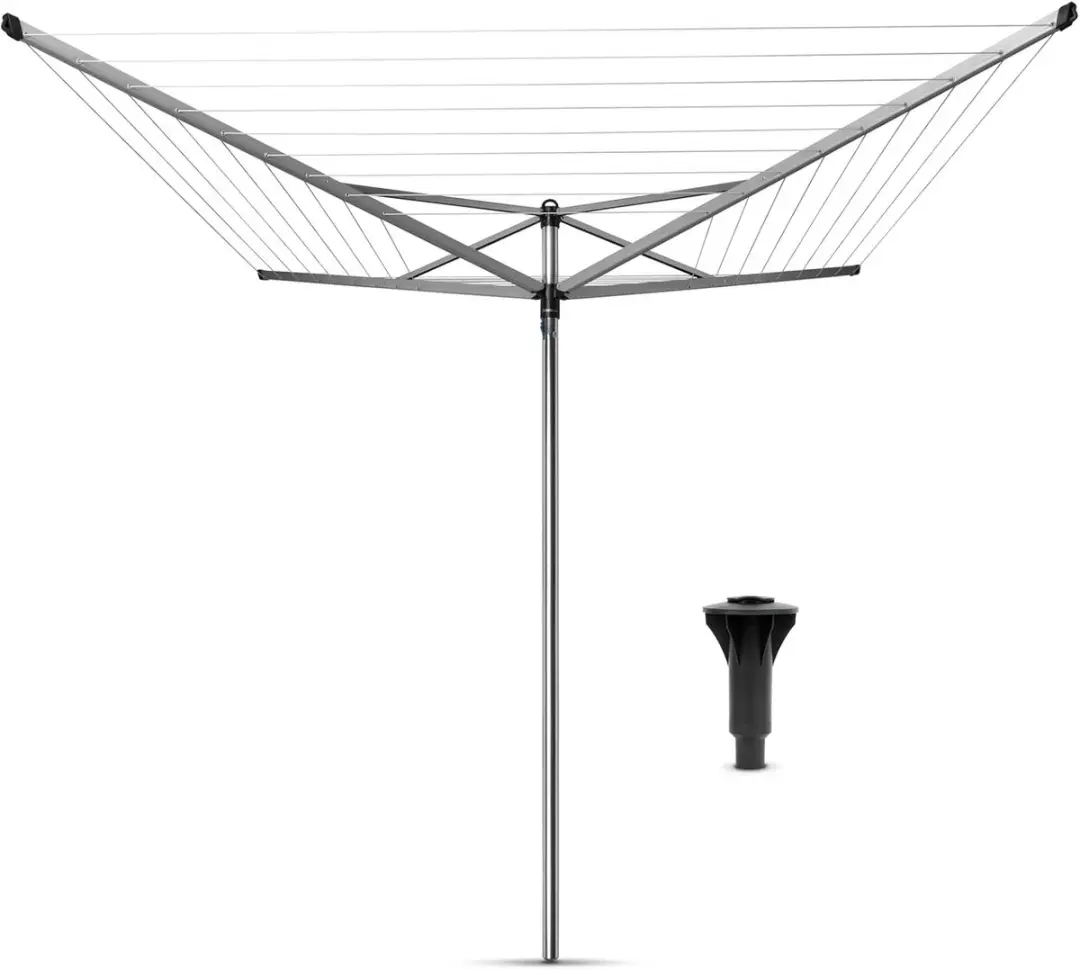 Brabantia Topspinner Droogmolen 50m Metallic Grey - afbeelding 6 van 6