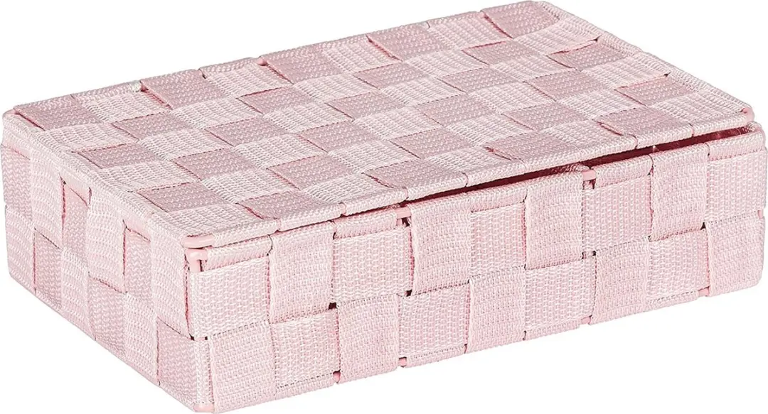 Wenko Adria Pink Opbergdoos met deksel - 10L - 4 vakken