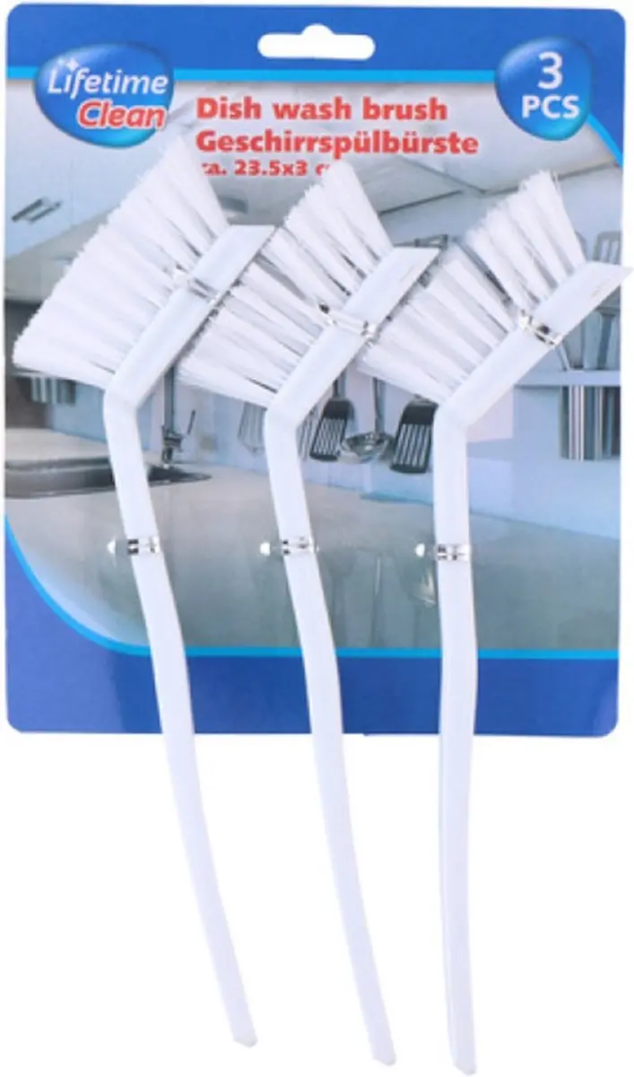 Alpina Afwasborstels Set 3 Stuks - Wit - afbeelding 2 van 2