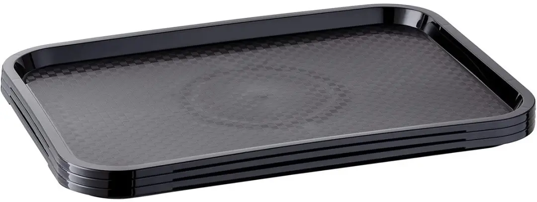 APS Fast Food Serveertablet 45x35,5cm - Zwart - Set van 4